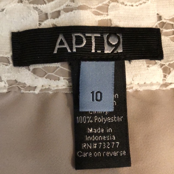 Sale 🎈3/$20 EUC Lace Overlay Apt9 Skirt size 10 - Picture 6 of 9